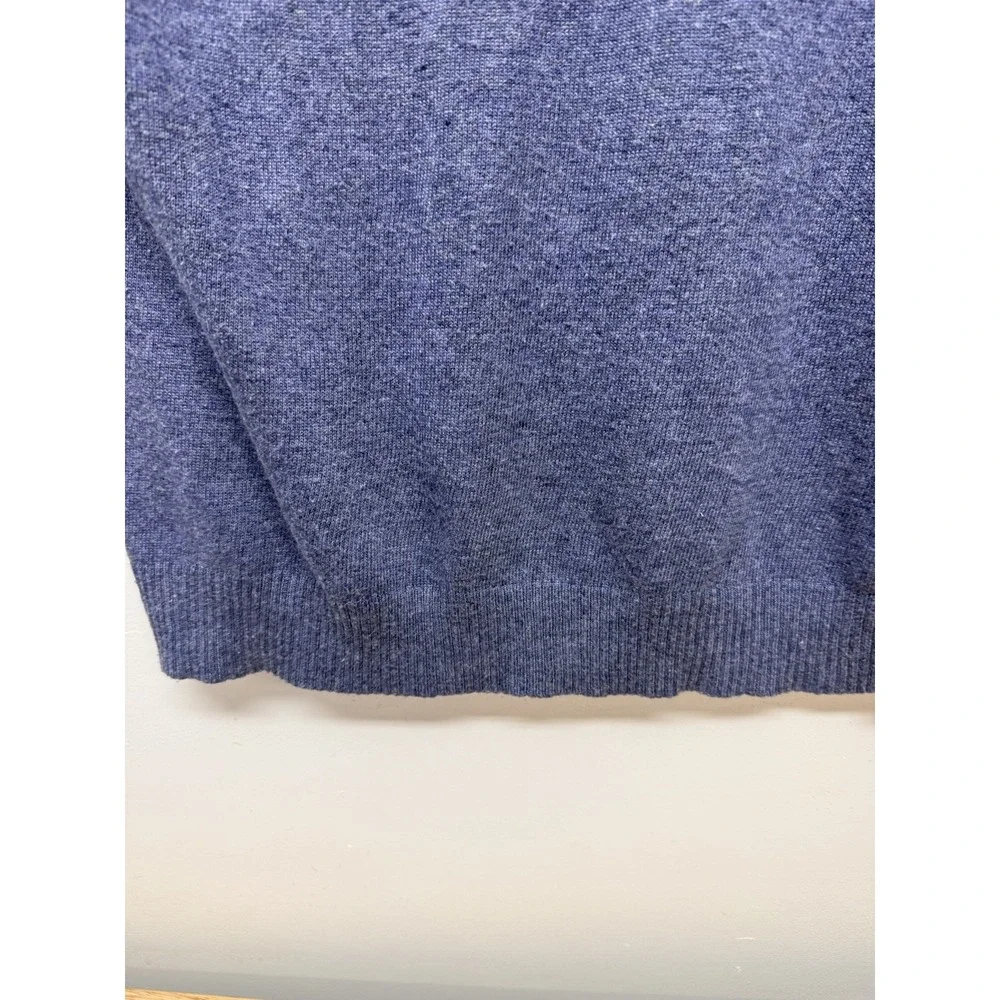 Rain + Rose Sweater Medium Blue‎ Embroidered Floral Angora Blend Boho Top #67